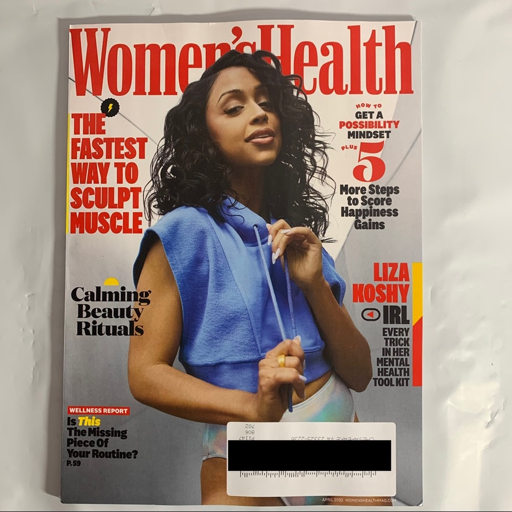 Womens Health Magazine April 2022 Liza Koshy Possibility Mindset Sculpt Muscle